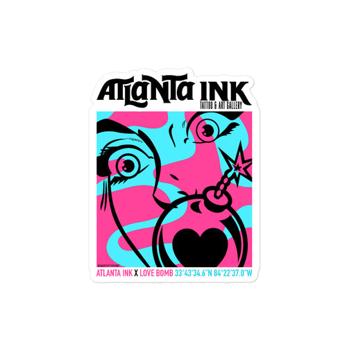 Atlanta Ink x Love Bomb Stickers