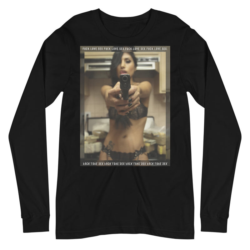 Gun Trap Black Long T-Shirt
